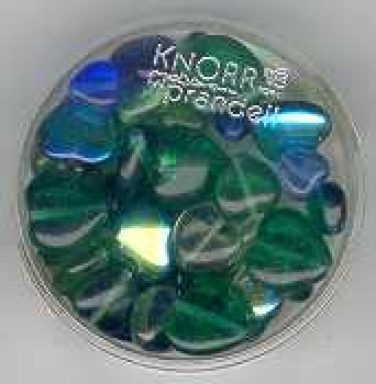 Glasherzen blau-grün-mix